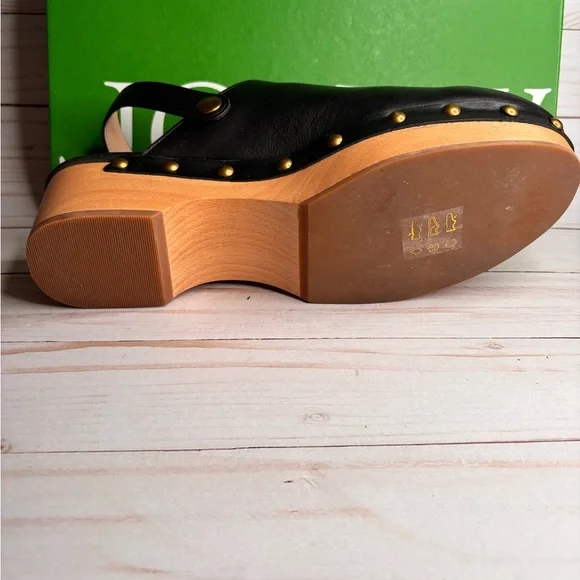 J. Crew Black Mules with Gold Studs - Picture 3 of 5